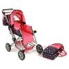 Cochecito Chic Road Star Rosa-Marino circulos 85 cm