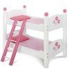 Litera de madera para muñecas de hasta 48 cm - Bayer Chic 2000 - Flores