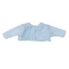 Complementos muñecas Así 43 a 46 cm - Chaqueta de punto celeste para muñecos María, Pablo, Leo y Serie Limitada