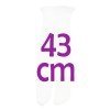 Complementos muñecas Así 43 cm - Leotardos blancos