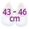 Complementos muñecas Así 43 a 46 cm - Zapatos merceditas celeste para muñecos María, Pablo, Leo y Serie Limitada