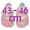 Complementos muñecas Así 43 a 46 cm - Zapatos merceditas rojo granate para muñecos María, Pablo, Leo y Serie Limitada