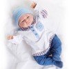 Muñeco Dolls by Berenguer 51 cm - Carlos con conjunto azul y blanco