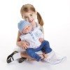 Muñeco Dolls by Berenguer 51 cm - Carlos con conjunto azul y blanco