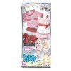 Ropa para muñeca Nancy 43 cm - Bow Fashion Stylish - Rayas rojas