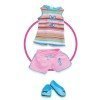 Ropa para muñecas Nancy 43 cm - Set de ropa conjunto de rayas