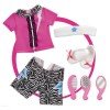 Ropa para muñeca Nancy 43 cm - Nancy Shopping Bag - Camisa fucsia