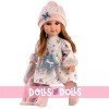 Muñeca Llorens 35 cm - Nicole con vestido de flores y chaqueta
