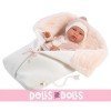 Muñeca Llorens 43 cm - Recién nacida Tina con saquito