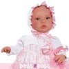 Muñeca Así 46 cm - Leo con faldón de flores rosas