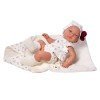 Muñeco Así 43 cm - Pablo con camiseta de punto beig con manta polar