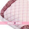 Complementos para muñecas Así - Portamuñecas rosa con estrellas blancas