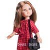 Muñeca Paola Reina 32 cm - Las Amigas - Carol con vestido rojo a cuadros