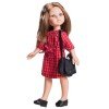 Muñeca Paola Reina 32 cm - Las Amigas - Carol con vestido rojo a cuadros