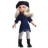 Muñeca Paola Reina 32 cm - Las Amigas - Claudia con vestido azul-negro brillante