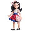 Muñeca Paola Reina 32 cm - Las Amigas - Liu con vestido tricolor