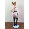 Peana metálica 2299 color azul-cielo para muñecas tipo Barbie