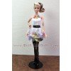 Peana metálica 2275 color negro para muñecas tipo Barbie