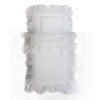 Saco blanco cinta beige cochecito Arrue y Bebelux