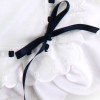 Saco blanco/cinta marino cochecito Arrue y Bebelux