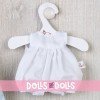 Ropa para Muñecas Así 20 cm - Pelele blanco con arrullo de estrellas celeste para muñeca Bomboncín