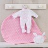 Ropa para Muñecas Así 28 cm - Pijama luna dormida en rosa para muñeca Gordi
