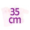 Ropa para Muñecas Llorens 35 cm - Conjunto rosa con gorro, peúcos y mantita