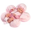 Muñeca Llorens 35 cm - Bimba con cojín rosa