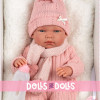 Muñeca Llorens 40 cm - Recién nacida Nica con cojín blanco