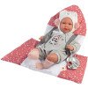 Muñeca Llorens 42 cm - Recién nacida Mimi llorona con portabebé espacial