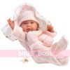 Muñeca Llorens 43 cm - Recién nacida Tina con toquilla