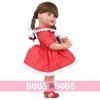 Muñeca Mariquita Pérez 50 cm - Con vestido rojo de topos blancos