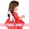 Muñeca Mariquita Pérez 50 cm - Con vestido rojo de topos blancos