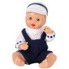 Muñeco Mini Juanín Bebé 20 cm - Con pichi marino