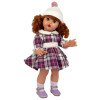 Muñeca Mariquita Pérez 50 cm - Vestido a cuadros de invierno 2025
