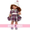 Muñeca Mariquita Pérez 50 cm - Vestido a cuadros de invierno 2025