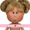 Muñeca Nines d'Onil 23 cm - Little Mia rubia con moño y ojos grises - Sin ropa