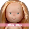 Muñeca Nines d'Onil 30 cm - Pippa con pelo pelirrojo liso y ojos verdes - Sin ropa