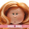 Muñeca Nines d'Onil 23 cm - Little Mia con pelo pelirrojo con mechas - Sin ropa
