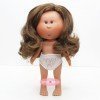 Muñeca Nines d'Onil 23 cm - Little Mia morena con pelo ondulado - Sin ropa