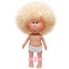 Muñeca Nines d'Onil 23 cm - Little Mia con pelo rizado rubio - Sin ropa