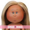 Muñeca Nines d'Onil 23 cm - Little Mia con pelo liso rubio y ojos azules - Sin ropa