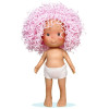 Muñeca Nines d'Onil 23 cm - Little Pippa con pelo lana rosa - Sin ropa