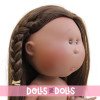 Muñeca Nines d'Onil 30 cm - Mia ARTICULADA - Mia negra con pelo liso - Sin ropa