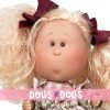 Muñeca Nines d'Onil 30 cm - Mia con pelo rosa y vestido de cuadros