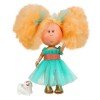 Muñeca Nines d'Onil 30 cm - Mia Cotton con pelo naranja con mascota