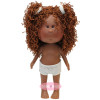 Muñeca Nines d'Onil 30 cm - Mia con pelo lana marrón - Sin ropa