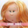 Muñeca Nines d'Onil 30 cm - Mia con pelo pelirrojo ondulado con mechas - Sin ropa