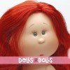 Muñeca Nines d'Onil 30 cm - Mia con pelo rojo ondulado - Sin ropa
