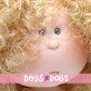 Muñeca Nines d'Onil 30 cm - EXCLUSIVA - Mia rubia con pelo rizado - Sin ropa